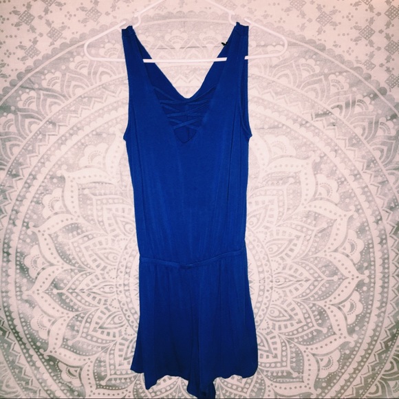 royal blue romper - Picture 1 of 2